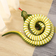 Load image into Gallery viewer, 80-170cm Realistic Cobra Figure Lifelike Python Pit Viper Plush Toy Soft Stuffed Animal Snake Decor Birthday Gifts for Children
