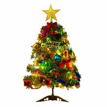 Load image into Gallery viewer, 80#DIY Christmas Tree with Lights LED Glowing Flashing Artificial Snow Frost Pine Needles New Year Small Tabletop Xmas Trees
