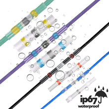 Load image into Gallery viewer, 800/300/250Pcs Heat Shrink Butt Crimp Terminals Waterproof Solder Seal Electrical Butt Connectors Wire Cable Splice Terminal Kit
