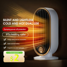 Load image into Gallery viewer, 800W  Electric Heater Portable Desktop Fan Heater PTC Ceramic Heating Warm Air Blower Home Office Warmer Machine for Winter
