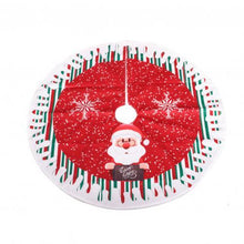 Load image into Gallery viewer, 80cm Wear-Resistant Christmas Tree Skirt Round Elk/Santa/Snowman Print Xmas Tree Skirt Cover Floor Carpet Christmas Decoration
