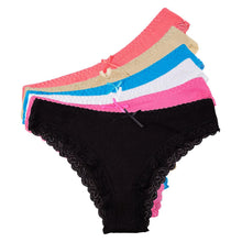 Load image into Gallery viewer, Underwear Women Sexy Lace Panties Solid Cotton Girls Briefs Plus Size Female Lingerie 6 Pcs/set
