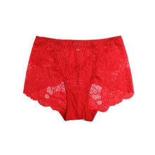 Load image into Gallery viewer, 10 Color Women Sexy Lace Panties Flowers Embroidery Underwear  Mid Waist Butt Lift Seamless Briefs Plus Size Elasticity Panty
