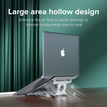 Load image into Gallery viewer, 5-Gear Foldable Laptop Stand Aluminum Alloy Portable Bracket with Desktop Lifting Function Non-Slip Rack Holder for 11-15.6 inch Laptop
