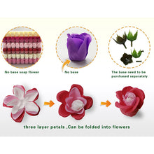 Load image into Gallery viewer, 81Pcs Rose Bath Body Flower Floral Soap Scented Rose Flower Essential Wedding Valentine'S Day Gift Holding flowers

