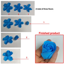 Load image into Gallery viewer, 81Pcs Rose Bath Body Flower Floral Soap Scented Rose Flower Essential Wedding Valentine'S Day Gift Holding flowers
