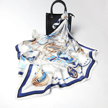 Load image into Gallery viewer, Spring and Summer New Silk Scarf Gift Silk Imitation Silk Women's Printed Imitation Mulberry Silk Beach Towel Shawl Scarf
