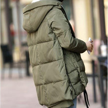 Load image into Gallery viewer, Coat Winter Fashion Women Personality Hooded Solid Warm Coat With Pocket Parka
