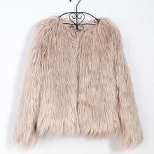 Load image into Gallery viewer, Women Fur Coat Winter Fake Fur Jacket Ladies Fashion Furry Warm Tops
