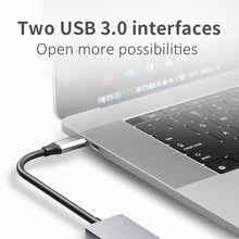 Load image into Gallery viewer, 5 in 1 Docking Station Type-C to HDMI 4K + USB 3.0 + SD + Micro SD TF Card Reader Extension Hub 5Gbps USB-C Splitter Multi-function Adapter Data Hub
