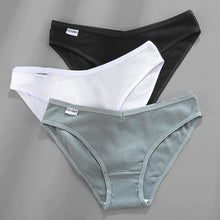 Load image into Gallery viewer, 3PCS Lady Cotton Panties Female Underpants Panties for Women Briefs Underwear Low-Waist Pantys Lingerie
