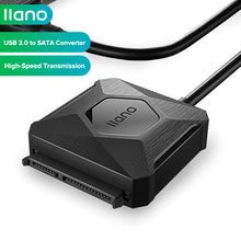 Load image into Gallery viewer, USB 3.0 to SATA Adapter Cable for 3.5 / 2.5 Inch SSD HDD SATA III Hard Drive Disk Serial ATA Converter with 12V/2A Power Adapter
