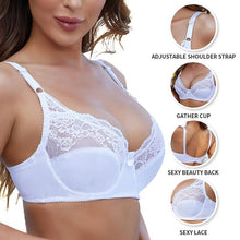 Load image into Gallery viewer, Sexy Lace Bra Women Floral Underwire Bralette Plus Size Lingerie Thin Ladies Intimates Femme Backless Brassiere Push Up Bras
