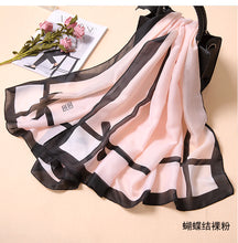 Load image into Gallery viewer, Spring and Summer New Silk Scarf Gift Silk Imitation Silk Women's Printed Imitation Mulberry Silk Beach Towel Shawl Scarf
