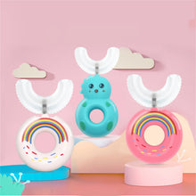 Load image into Gallery viewer, Little Girl Children's U-Shaped Toothbrush, 360  Deep Cleaning Massage Toothbrush Whitening U-Type Modeling Toothbrush
