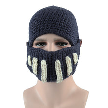 Load image into Gallery viewer, AliExpress Roman Knight Knitted Hat Winter Gladiator Mask Cap Handmade Knitted Men's Hat
