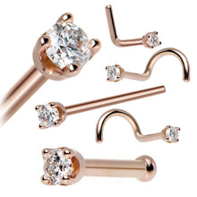 Load image into Gallery viewer, Zircon Nose Stud 7 Words Nose Ring Piercing Jewelry 5PCs
