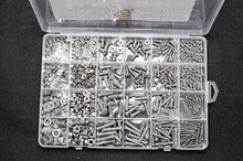 Load image into Gallery viewer, Screws 860Pcs M2 M3 M4 M5 Hex Hexagon Socket Screw Set Stainless Steel Flat Round Cap Head Screw Kit Bolts and Nuts Allen bolts Set
