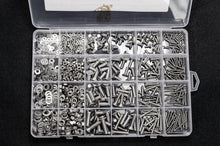 Load image into Gallery viewer, Screws 860Pcs M2 M3 M4 M5 Hex Hexagon Socket Screw Set Stainless Steel Flat Round Cap Head Screw Kit Bolts and Nuts Allen bolts Set

