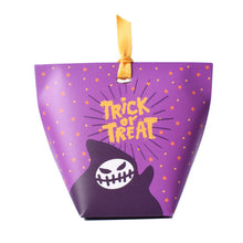 Load image into Gallery viewer, 10PCs Halloween Candy Box Pumpkin Folding DIY Packaging Paper Box Funny Pumpkin Packaging Box
