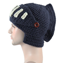 Load image into Gallery viewer, AliExpress Roman Knight Knitted Hat Winter Gladiator Mask Cap Handmade Knitted Men's Hat
