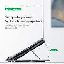 Load image into Gallery viewer, Ipad/Laptop Stand Portable Foldable computer Stand  With 360° Rotation 9 Speed Adjustment Foldable Notebook Radiator Rack for ALL Laptop
