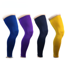 Load image into Gallery viewer, 1 PCS Lengthen Compression Leg Warmers Basketball Football Cycling Socks Knee Calf Sleeves UV Sun Leg Warmers Men Women
