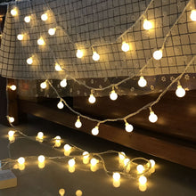 Load image into Gallery viewer, LED Lighting Chain USB Remote Control Ball Small String Battery Light Room Christmas Decoration Outdoor Camping Starry Lights
