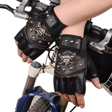 Load image into Gallery viewer, Half Finger Gloves Men's Breathable, Non-Slip, Wear-Resistant Padded Microfiber Cycling Outdoor Gloves Autumn Summer
