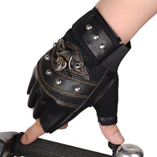 Load image into Gallery viewer, Half Finger Gloves Men's Breathable, Non-Slip, Wear-Resistant Padded Microfiber Cycling Outdoor Gloves Autumn Summer
