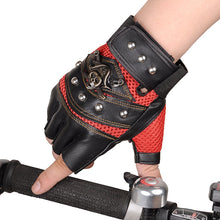Load image into Gallery viewer, Half Finger Gloves Men's Breathable, Non-Slip, Wear-Resistant Padded Microfiber Cycling Outdoor Gloves Autumn Summer
