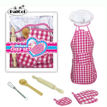 Load image into Gallery viewer, Children's Cake Cooking Baking Apron Mold Set DIY Kitchen Toys
