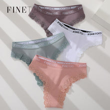 Load image into Gallery viewer, Women's Cotton Panties Girls Letter Thongs Brazilian Pantys Sexy Lace Underwear For Woman Lingerie Bikini Panty
