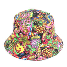 Load image into Gallery viewer, Printed Bucket Hat Ins Trendy Flat Top Outdoor Sun-Proof Basin Hat Summer Outdoor Sun Hat
