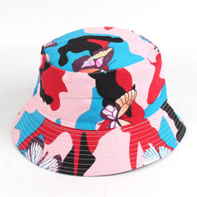 Load image into Gallery viewer, Printed Bucket Hat Ins Trendy Flat Top Outdoor Sun-Proof Basin Hat Summer Outdoor Sun Hat
