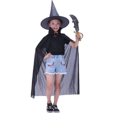 Load image into Gallery viewer, Halloween Cloak Cos Double-Layer Black and Red Vampire Cloak Death Pirate Children Adult Party Performance Witch
