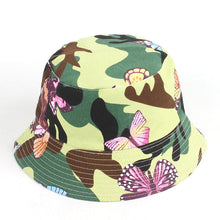 Load image into Gallery viewer, Printed Bucket Hat Ins Trendy Flat Top Outdoor Sun-Proof Basin Hat Summer Outdoor Sun Hat
