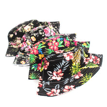 Load image into Gallery viewer, Printed Bucket Hat Ins Trendy Flat Top Outdoor Sun-Proof Basin Hat Summer Outdoor Sun Hat
