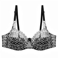 Load image into Gallery viewer, Women Bra Lace Hollow Out Underwear Women Embroidery Plus Size C D Cup Lingerie Bra
