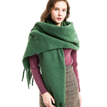 Load image into Gallery viewer, Season New Thick Tassel Circle Sand Solid Color Scarf Women's Thickened Men's Shawl
