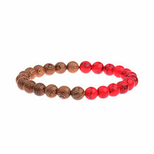 Load image into Gallery viewer, 8mm New Natural Wood Beads Bracelets Men Black Ethinc Meditation White Bracelet Women Prayer Jewelry Yoga Bracelet Homme
