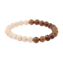 Load image into Gallery viewer, 8mm New Natural Wood Beads Bracelets Men Black Ethinc Meditation White Bracelet Women Prayer Jewelry Yoga Bracelet Homme
