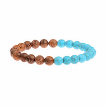 Load image into Gallery viewer, 8mm New Natural Wood Beads Bracelets Men Black Ethinc Meditation White Bracelet Women Prayer Jewelry Yoga Bracelet Homme
