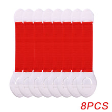 Load image into Gallery viewer, 8Pcs/Lot Baby Safety Protector Child Cabinet Locking Plastic Lock Protection of Children Locking From Doors Drawers
