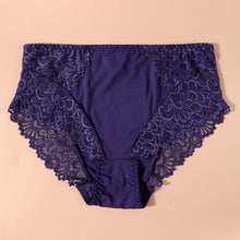 Load image into Gallery viewer, Middle Waist Lace Plus Size Panties Women Big Size Briefs Intimates Female Underwear M L XL 2XL 3XL 4XL
