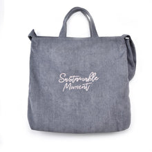 Load image into Gallery viewer, Women Corduroy Canvas Tote Ladies Casual Shoulder Bag Foldable Reusable Shopping Bags Beach Bag Female Cotton
