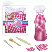 Load image into Gallery viewer, Children's Cake Cooking Baking Apron Mold Set DIY Kitchen Toys
