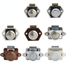 Load image into Gallery viewer, Door lock  Camper Car Push Lock Cabinet Drawer Latch Button Locks Furniture Hardware
