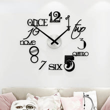 Load image into Gallery viewer, Abstract Style Silent Acrylic Large Decorative     Modern Design Living Room Home Decoration Wall Watch Wall Stickers
