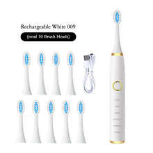 Load image into Gallery viewer, Sonic Vibrative Smart Electric Toothbrushes IPX7 Waterproof for Adults Smart Timer Rechargeable Whitening Toothbrush
